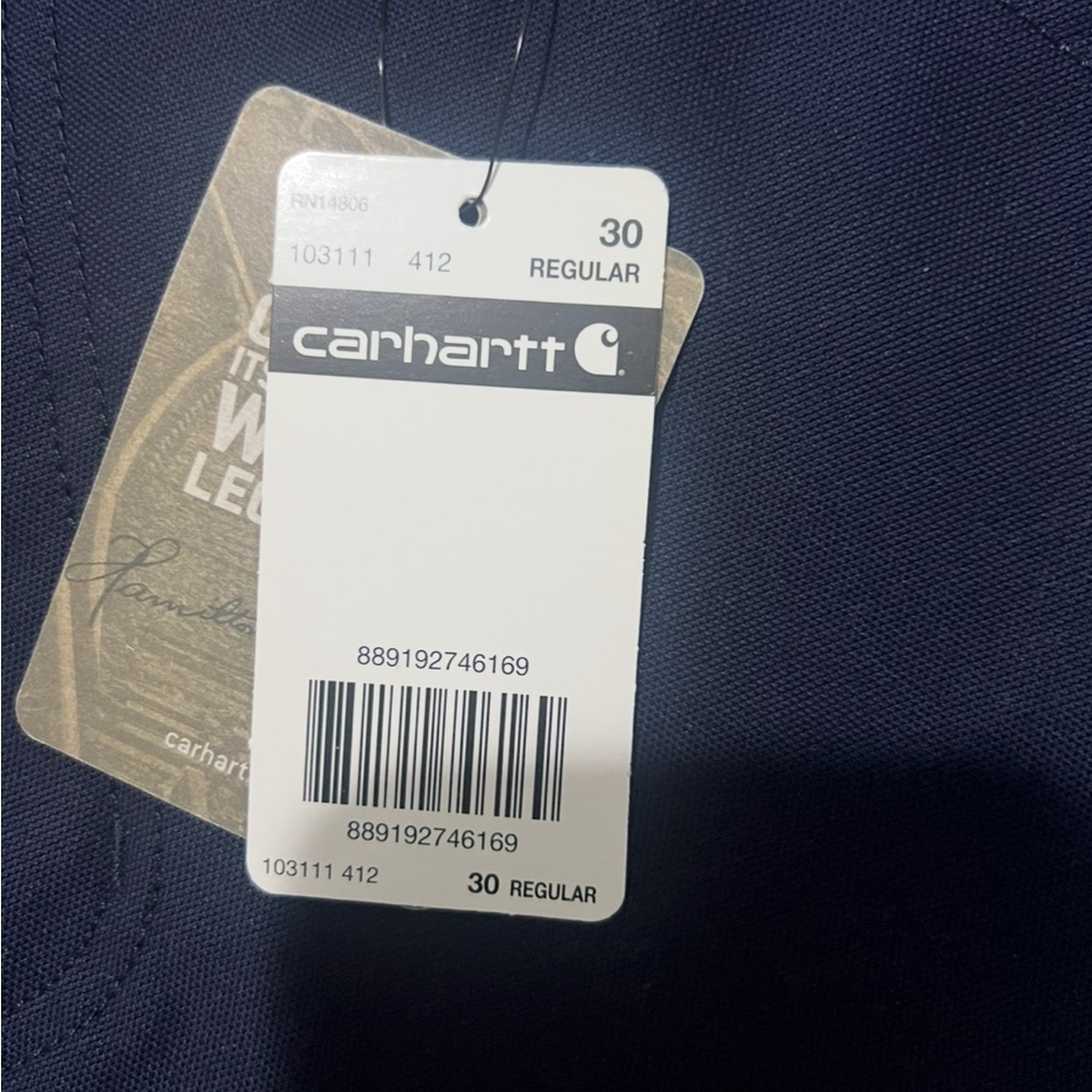 Carhartt Men’s Navy Size 30 Rugged Work Shorts Navy Blue Side Pocket
Inseam: 10” - Picture 7 of 16